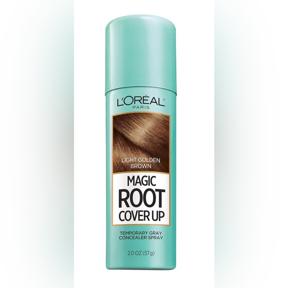 L'Oreal Paris Magic Root Cover Up Gray Concealer Spray Light Golden Brown 2 oz